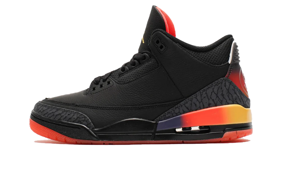 Air Jordan Air Jordan 3 Retro J Balvin Rio czarny-biały - widok główny z boku | Saturaise.com