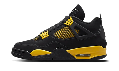 Air Jordan Air Jordan 4 Retro Thunder (2023) czarny-żółty - widok główny z boku | Saturaise.com