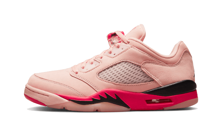 Air Jordan Air Jordan 5 Low Arctic Pink czarny-czerwony - widok główny z boku | Saturaise.com