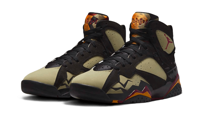 Kup oryginalne Air Jordan 7 Retro Black Olive - widok z drugiego boku - Sneakersy