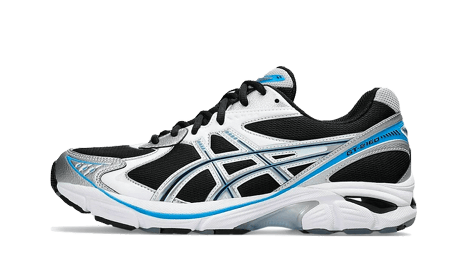 Asics GT-2160 Black Pure Silver Bright Blue czarny-niebieski - widok główny z boku | Saturaise.com