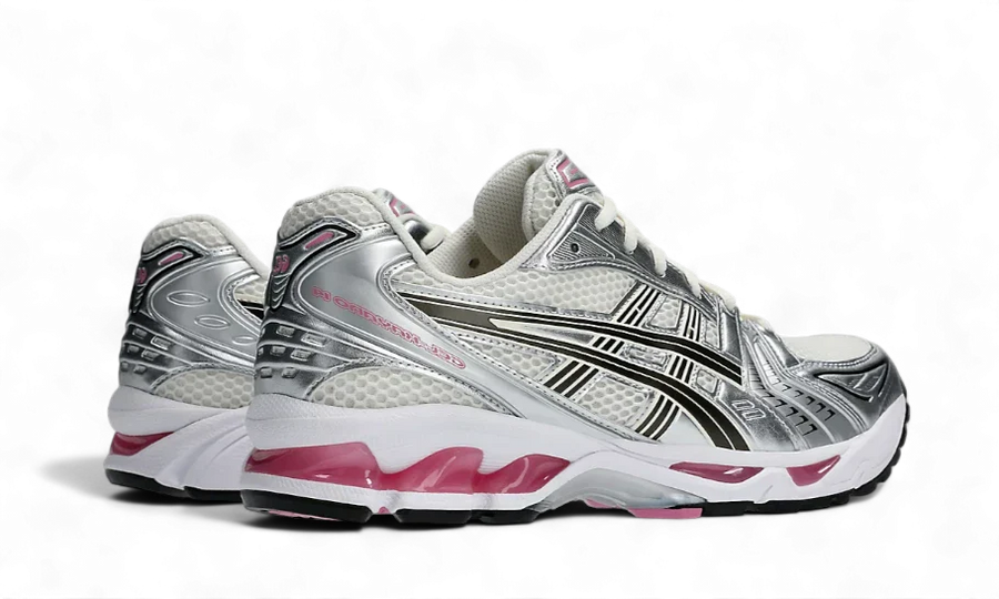 Buty Asics Gel-Kayano 14 Cream Sweet Pink - widok z przodu - Rozmiary EU