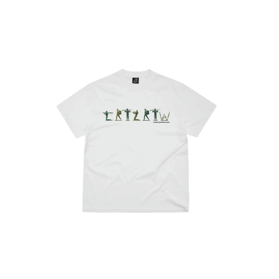 Corteiz Corteiz Army Alphabet Tee White biały-czerwony - widok główny z boku | Saturaise.com