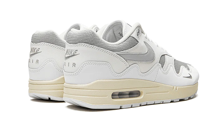 Buty Yeezy Air Max 1 Patta White Grey - widok z przodu - Rozmiary EU