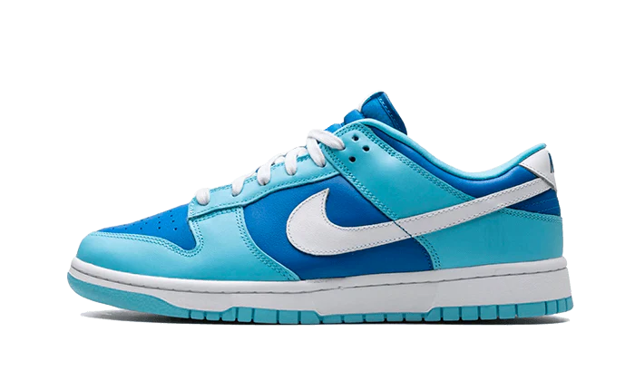 Nike Dunk Low Argon biały-niebieski - widok główny z boku | Saturaise.com