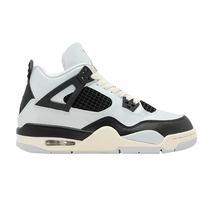 Kup oryginalne Air Jordan 4 Retro Platinum Gold FZ8585-070 - widok z drugiego boku - Sneakersy