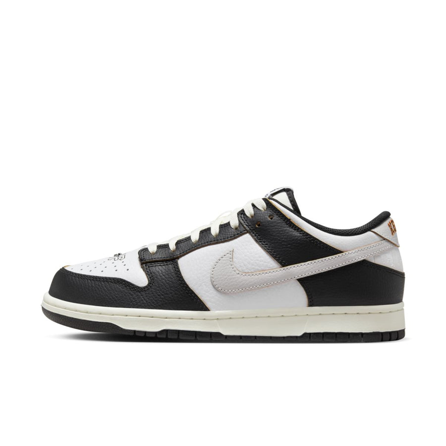 Yeezy HUF x Nike SB Dunk Low "San Francisco" czarny-biały - widok główny z boku | Saturaise.com