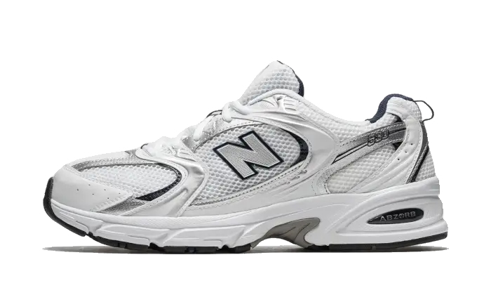 New Balance 530 White Grey Navy biały-granatowy - widok główny z boku | Saturaise.com