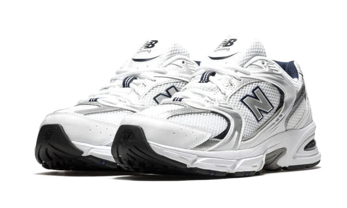 Kup oryginalne New Balance 530 White Grey Navy - widok z drugiego boku - Sneakersy