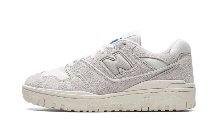 New Balance 550 Aime Leon Dore Grey Suede biały-niebieski - widok główny z boku | Saturaise.com