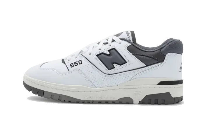New Balance 550 White Dark Grey biały-szary - widok główny z boku | Saturaise.com