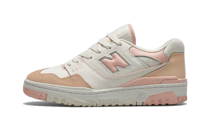 New Balance 550 White Pink Pastel biały-różowy - widok główny z boku | Saturaise.com