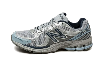 New Balance 860 V2 Grey Blue niebieski-szary - widok główny z boku | Saturaise.com
