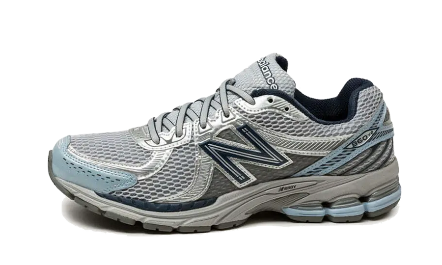 New Balance 860 V2 Grey Blue niebieski-szary - widok główny z boku | Saturaise.com