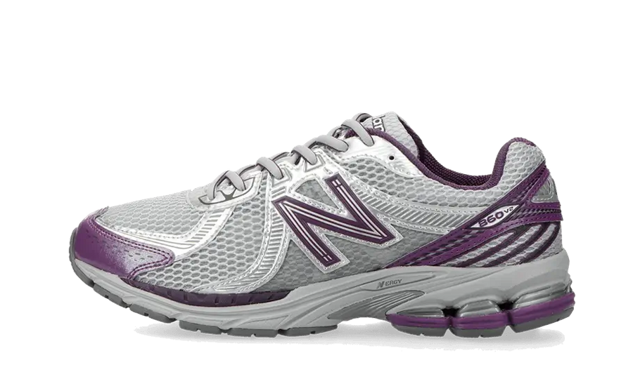 New Balance 860 V2 Grey Purple granatowy-szary - widok główny z boku | Saturaise.com
