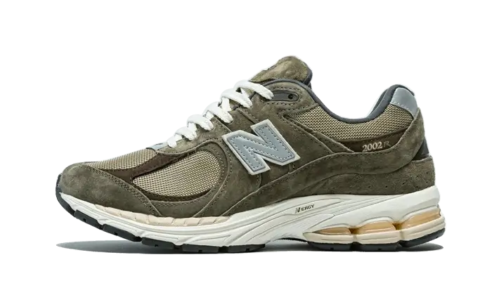 New Balance 2002R Olive Brown zielony-brązowy - widok główny z boku | Saturaise.com
