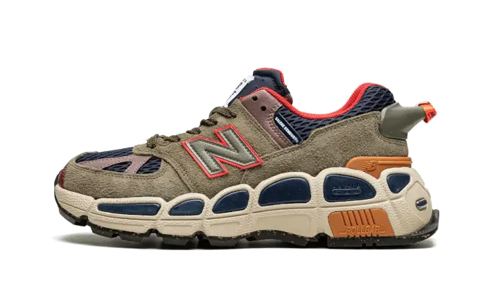 New Balance 574 Salehe Bembury Yurt Team Forest Green zielony-brązowy - widok główny z boku | Saturaise.com