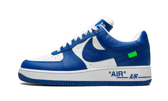 Nike Air Force 1 Low Louis Vuitton White Royal - widok główny z boku - Streetwear