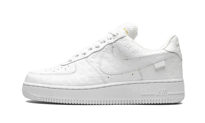 Nike Air Force 1 Low Louis Vuitton White - widok główny z boku - Streetwear