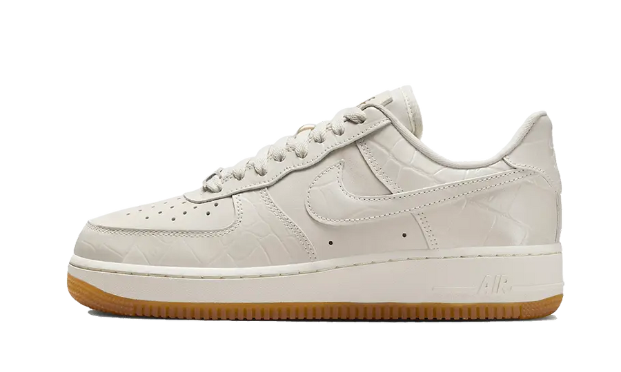 Nike Air Force 1 Low Phantom Croc biały-szary - widok główny z boku | Saturaise.com