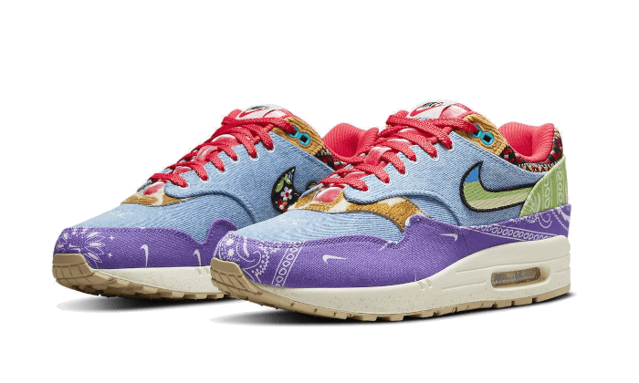 Kup oryginalne Air Max 1 Concepts Far Out (Special Box) DN1803-500 - widok z drugiego boku - Sneakersy