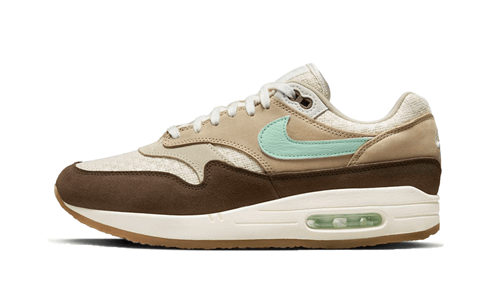 Nike Air Max 1 Crepe Hemp czerwony-brązowy - widok główny z boku | Saturaise.com