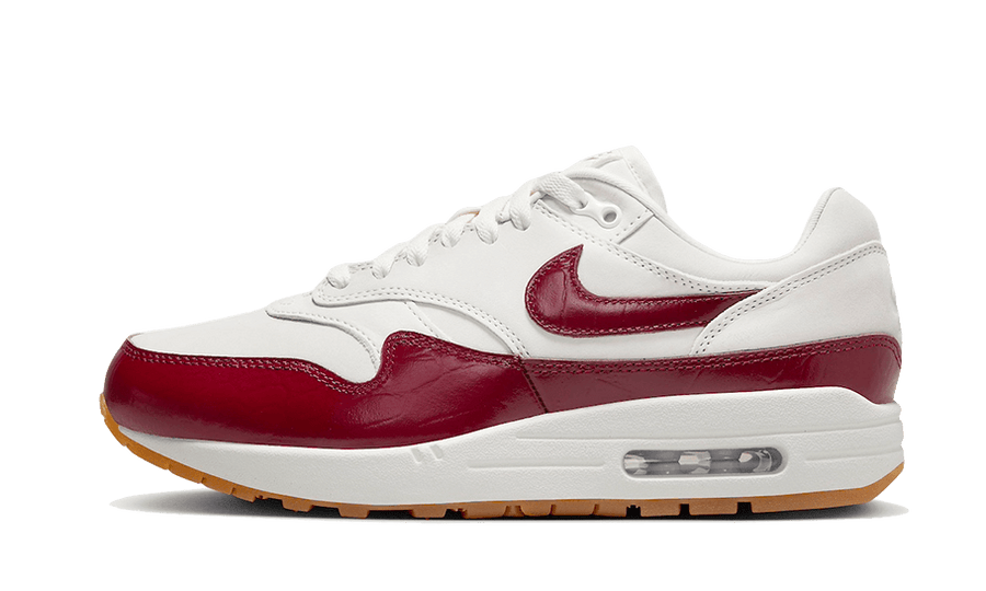Nike Air Max 1 LX Team Red Sail biały-czerwony - widok główny z boku | Saturaise.com