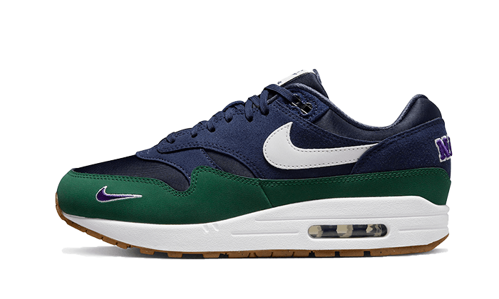 Nike Air Max 1 ‘87 QS Obsidian granatowo-biały - widok główny z boku | Saturaise.com