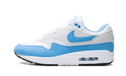 Nike Air Max 1 White University Blue niebiesko-biały - widok główny z boku | Saturaise.com