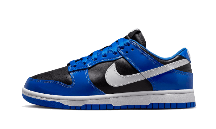 Nike Dunk Low Essential Game Royal czarno-niebieski - widok główny z boku | Saturaise.com