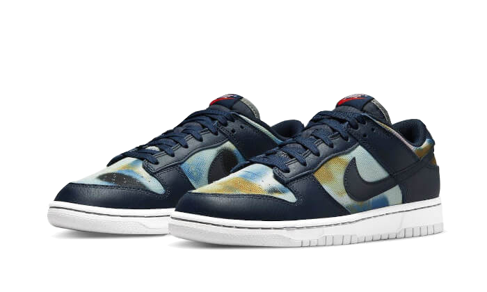 Kup oryginalne Dunk Low Graffiti Navy DM0108-400 - widok z drugiego boku - Sneakersy