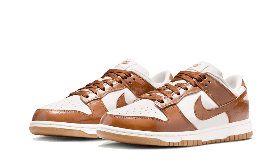 Kup oryginalne Dunk Low LX Brown Ostrich FJ2260-001 - widok z drugiego boku - Sneakersy