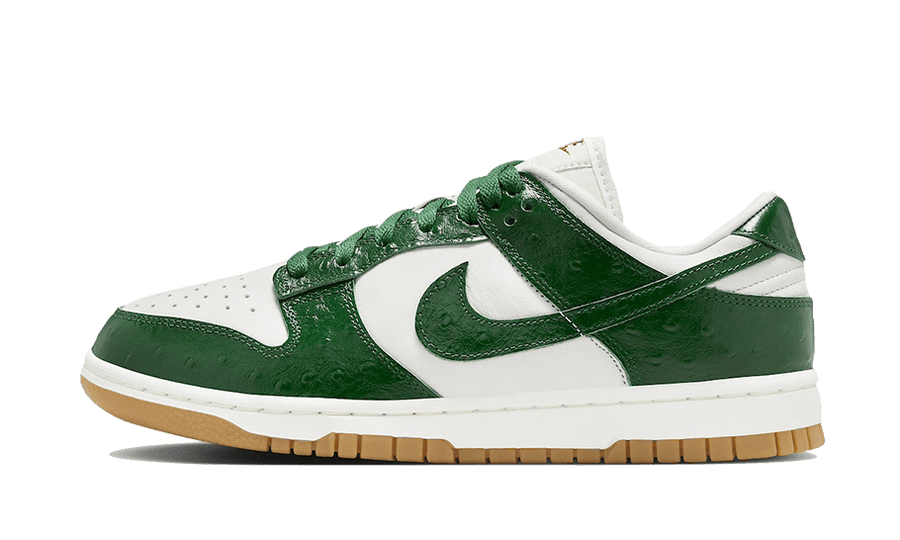 Nike Dunk Low LX Gorge Ostrich czarny-biały - widok główny z boku | Saturaise.com