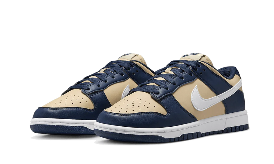 Kup oryginalne Dunk Low Next Nature Midnight Navy Gold DD1873-401 - widok z drugiego boku - Sneakersy