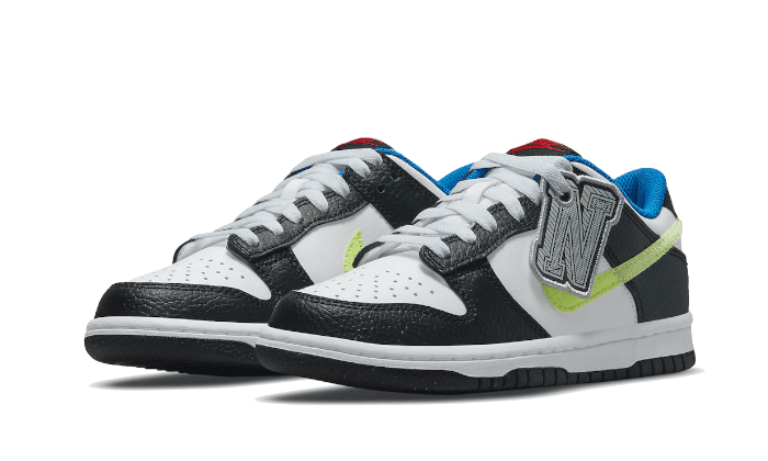 Kup oryginalne Dunk Low Signal Blue Lemon Twist DQ0977-100 - widok z drugiego boku - Sneakersy