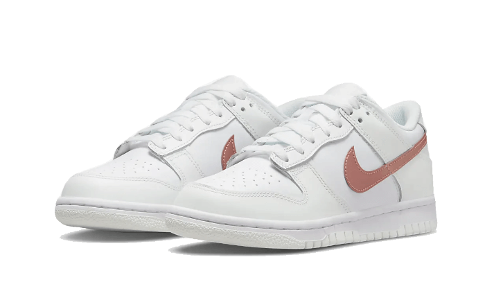 Kup oryginalne Dunk Low White Pink DH9765-100 - widok z drugiego boku - Sneakersy