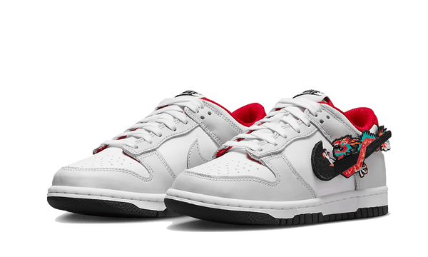 Dunk Low Year Of The Dragon - Kup oryginalne Dunk Low Year Of The Dragon FZ5528-101 - widok z drugiego boku - Sneakersy