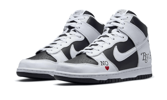 Kup oryginalne SB Dunk High Supreme By Any Means Black DN3741-002 - widok z drugiego boku - Sneakersy
