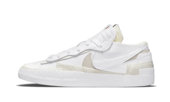 Nike Blazer Low Sacai White Patent multi-color - widok główny z boku | Saturaise.com