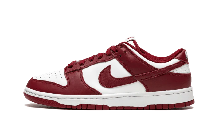 Nike Dunk Low Team Red biały-czerwony - widok główny z boku | Saturaise.com