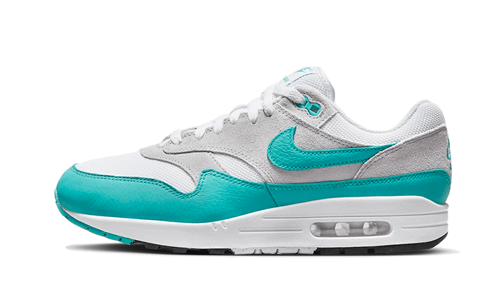 Nike Air Max 1 Clear Jade czarny-biały - widok główny z boku | Saturaise.com