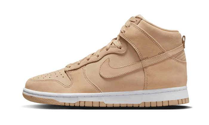 Nike Dunk High PRM Vachetta Tan biały-brązowy - widok główny z boku | Saturaise.com