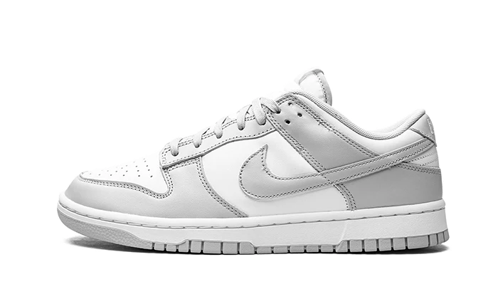 Nike Dunk Low Grey Fog biało-czarny - widok główny z boku | Saturaise.com
