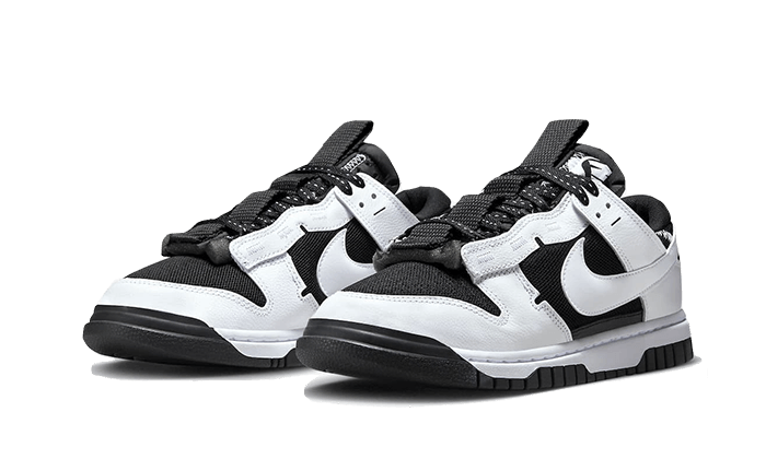 Kup oryginalne Dunk Low Jumbo Reverse Panda DV0821-002 - widok z drugiego boku - Sneakersy