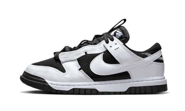 Nike Dunk Low Jumbo Reverse Panda biało-czarny - widok główny z boku | Saturaise.com