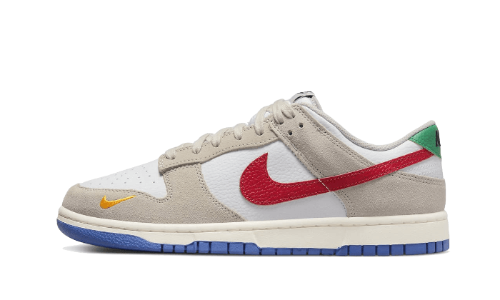 Nike Dunk Low Light Iron Ore Red Blue czarno-niebieski - widok główny z boku | Saturaise.com