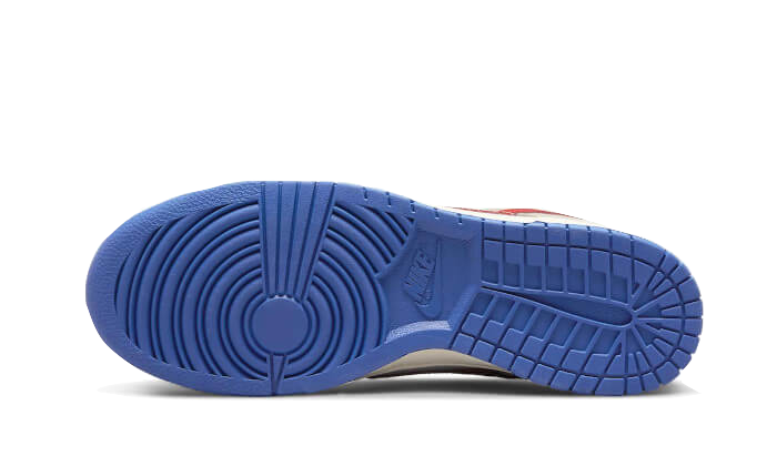 Buty Nike Dunk Low Light Iron Ore Red Blue - widok z przodu - Rozmiary EU