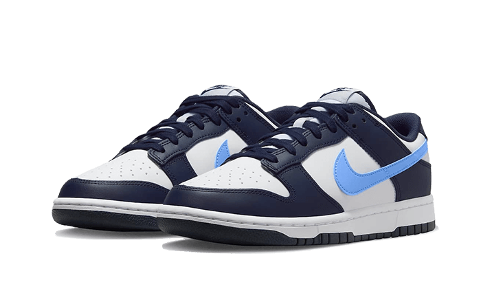 Kup oryginalne Dunk Low Midnight Navy University Blue FN7800-400 - widok z drugiego boku - Sneakersy