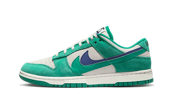 Nike Dunk Low SE 85 Neptune Green czarny-biały - widok główny z boku | Saturaise.com