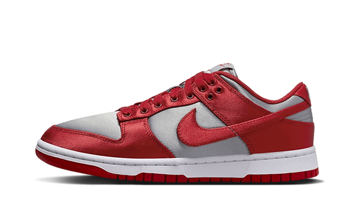 Nike Dunk Low UNLV Satin biały-czerwony - widok główny z boku | Saturaise.com